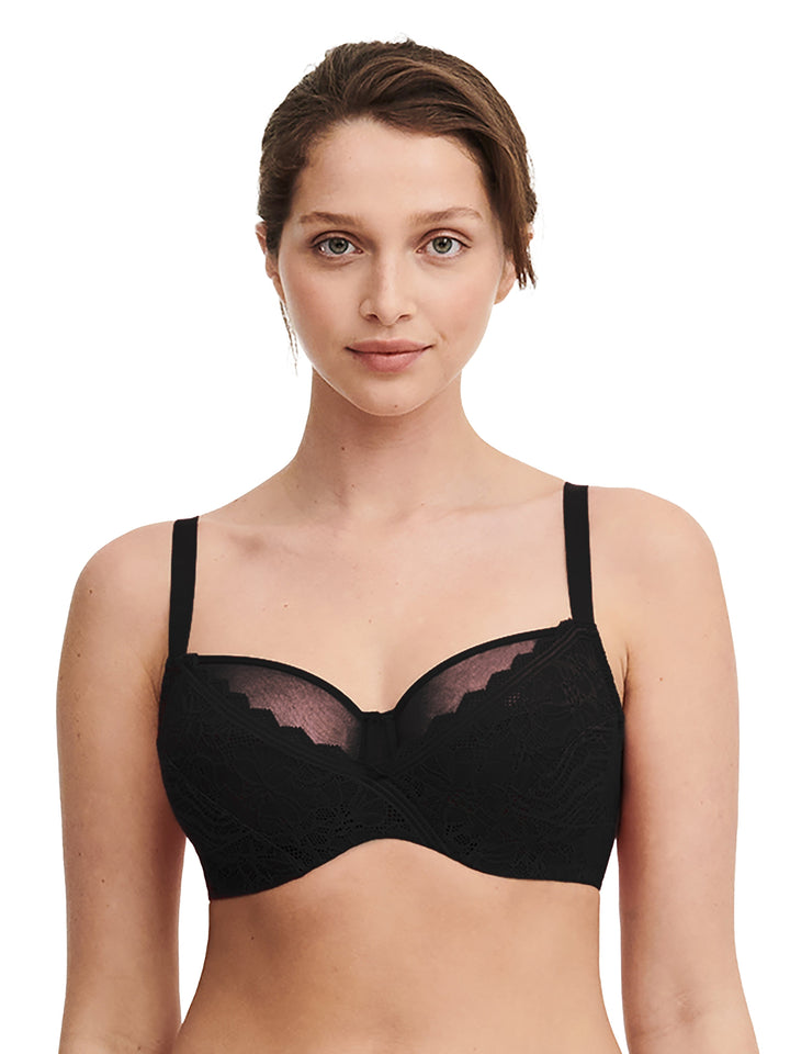 Chantelle Floral Touch Full Cup Bra - Black Full Cup Bra Chantelle