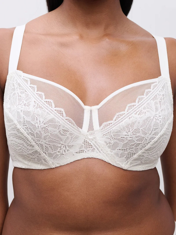 Chantelle - Floral Touch Very Covering Underwired Bra Milk