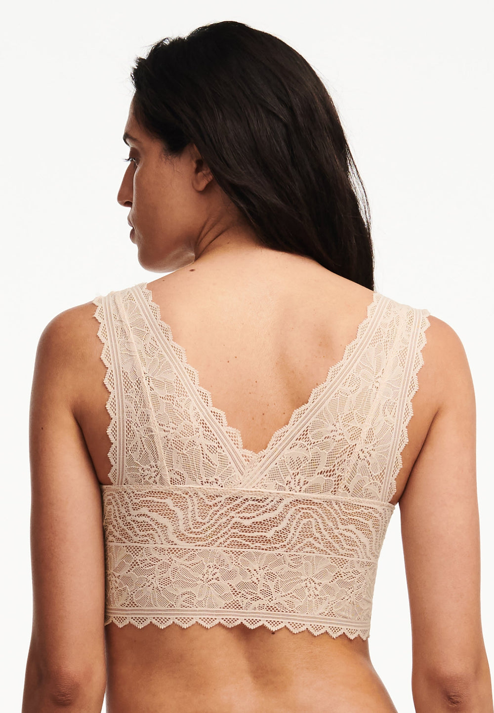 Chantelle Floral Touch Soft Bra - Golden Beige Soft Bra Chantelle