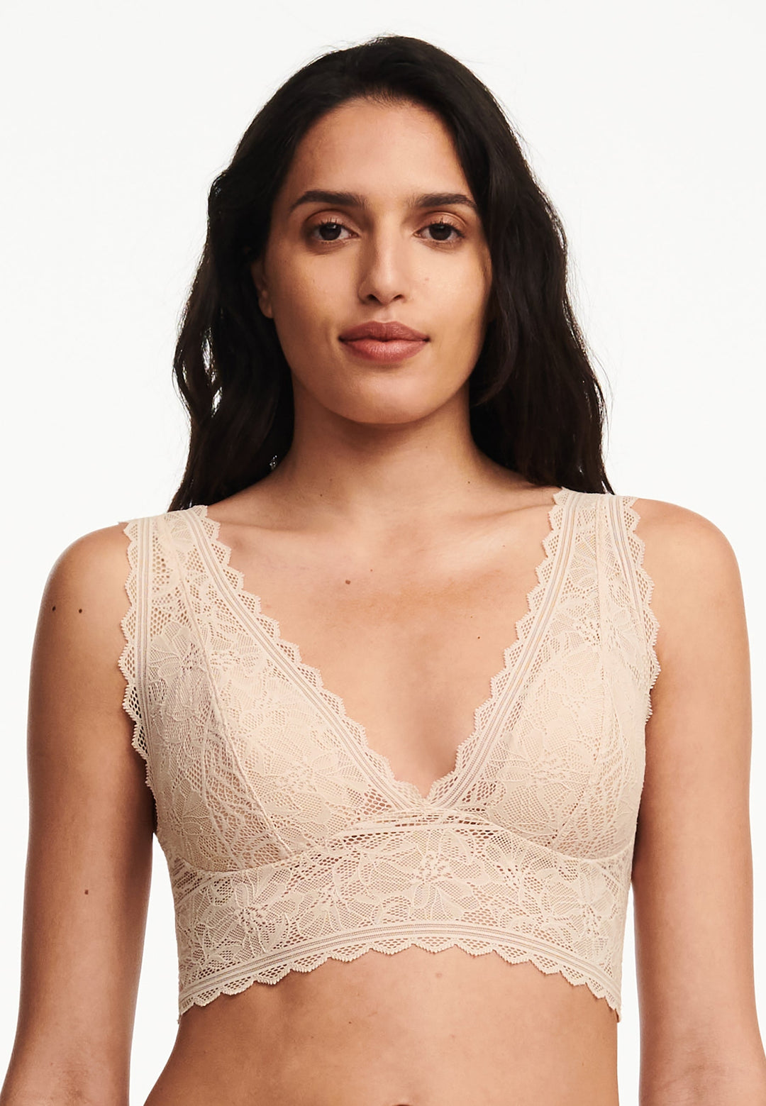 Chantelle Floral Touch Soft Bra - Golden Beige Soft Bra Chantelle