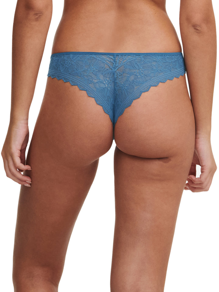 Chantelle Easyfeel - Floral Touch Tanga Jeans Blue