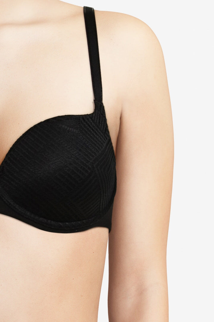 Chantelle EasyFeel - Emma Underwired Covering Bra Black Full Cup Bra Chantelle EasyFeel