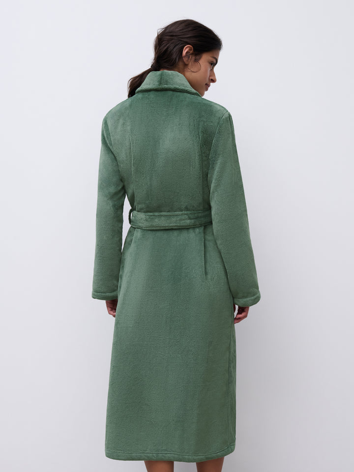 Femilet - Teddy Robe Chrome Green