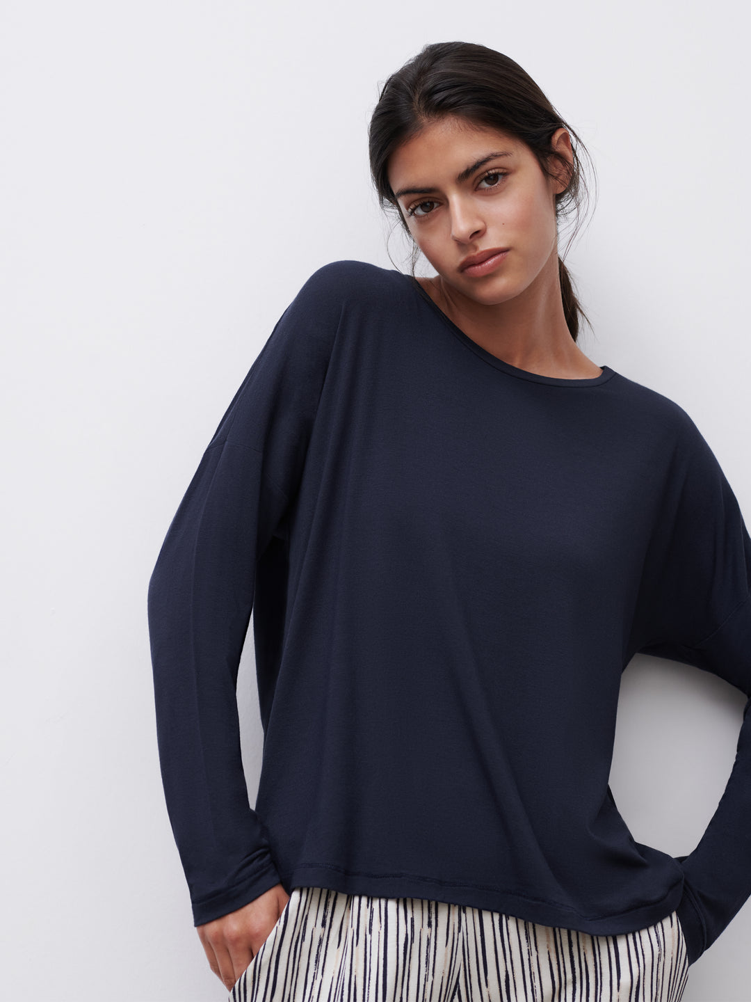 Femilet - Yara Long Sleeved T-Shirt Deep Blue