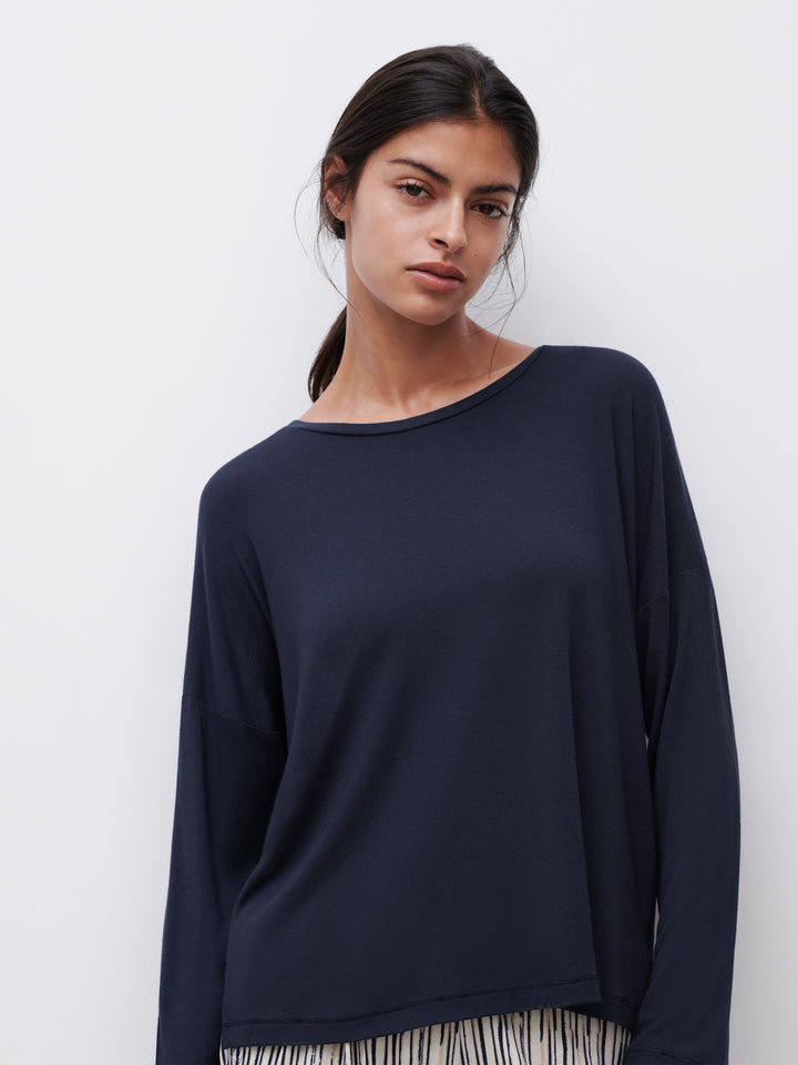 Femilet - Yara Long Sleeved T-Shirt Deep Blue