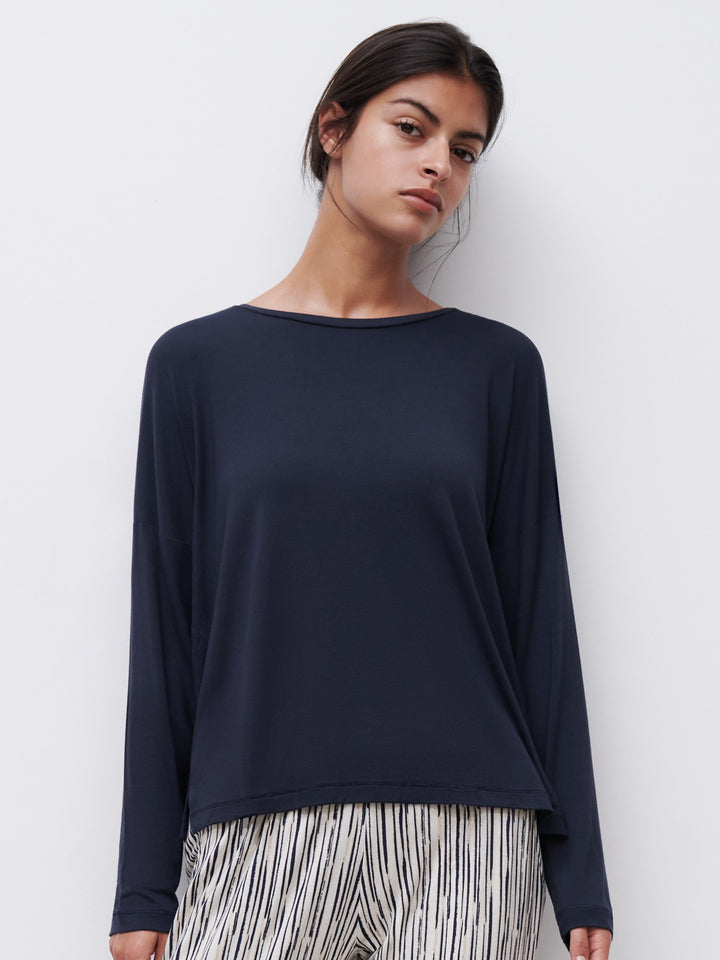 Femilet - Yara Long Sleeved T-Shirt Deep Blue