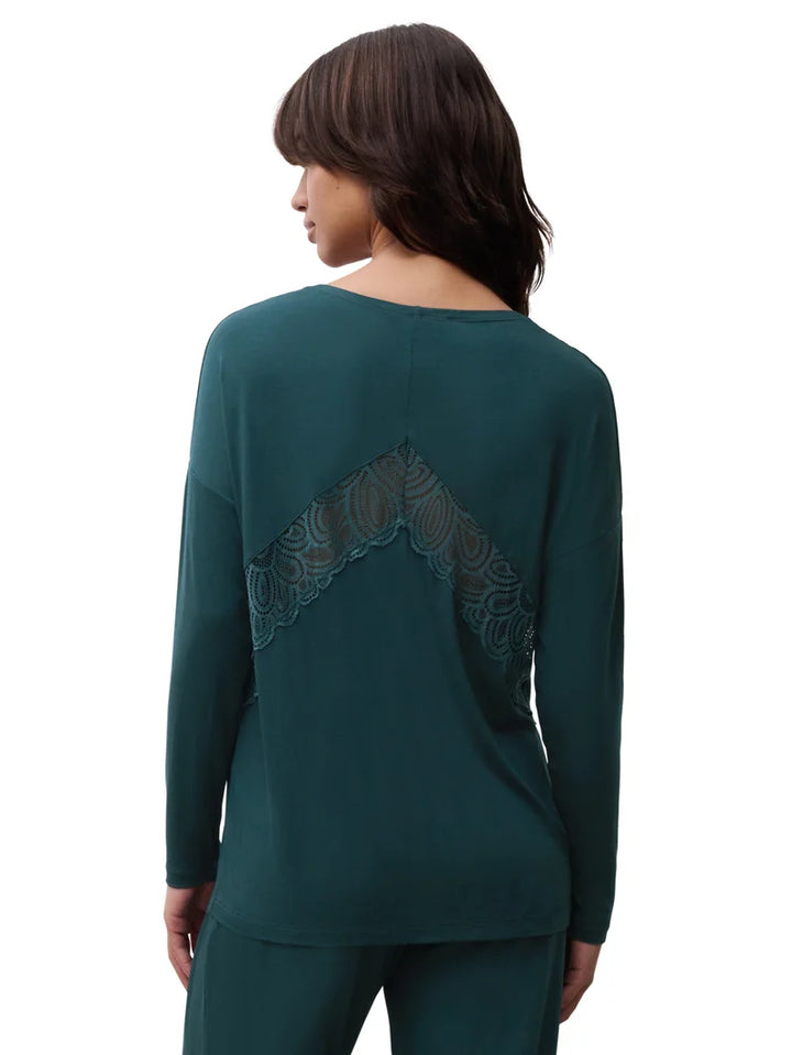 Femilet - Josie Top Long Sleeved Eden Green