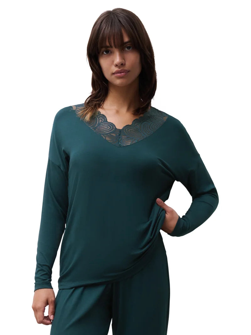 Femilet - Josie Top Long Sleeved Eden Green