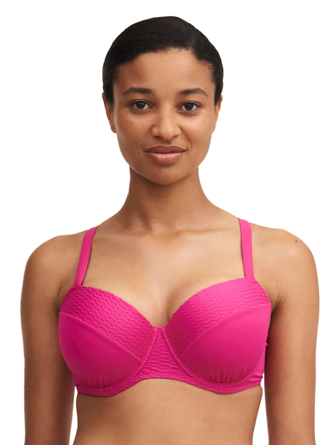 Femilet Swimwear - Bonaire Covering T-Shirt Bikini Fushia Full Cup Bikini Femilet Swimwear