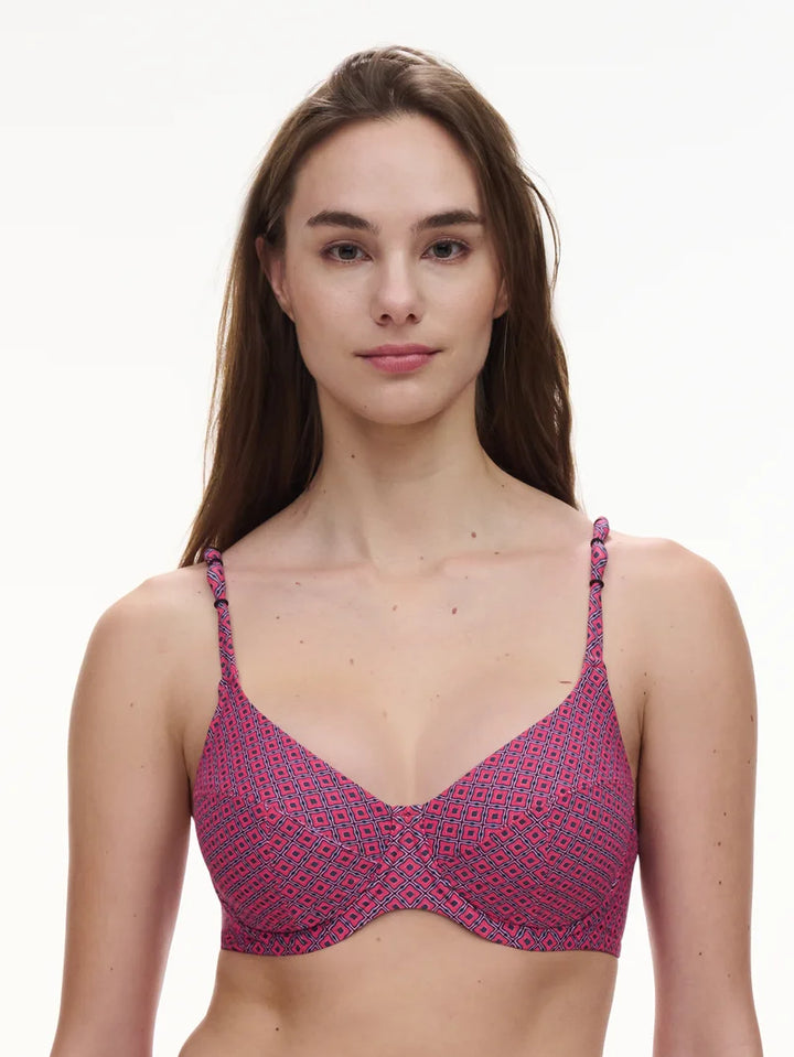 Femilet Swimwear - Tidra Covering Underwired Bra Tie Print