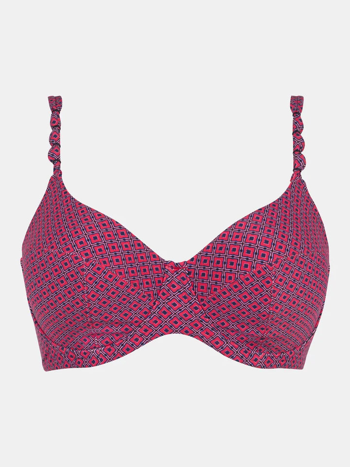 Femilet Swimwear - Tidra Covering Underwired Bra Tie Print