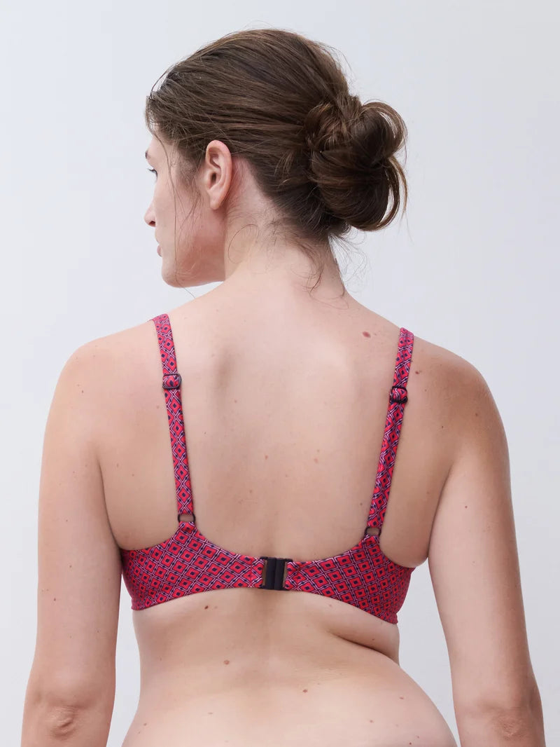 Femilet Swimwear - Tidra T-Shirt Bra Tie Print