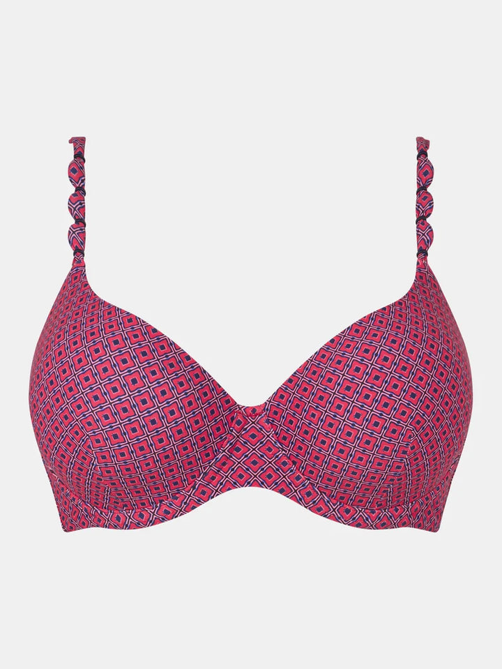 Femilet Swimwear - Tidra T-Shirt Bra Tie Print