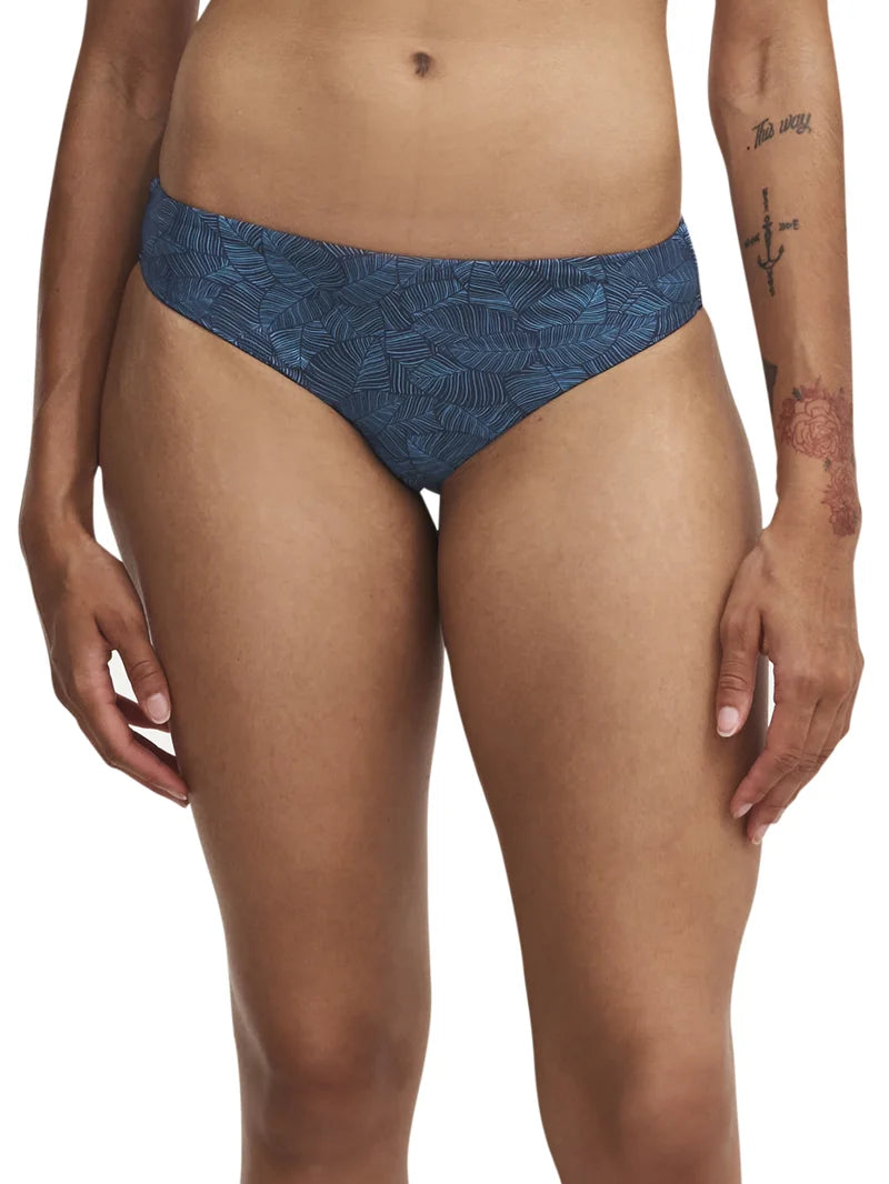 Femilet Swimwear - Tidra Leaves Brief Blue Palms