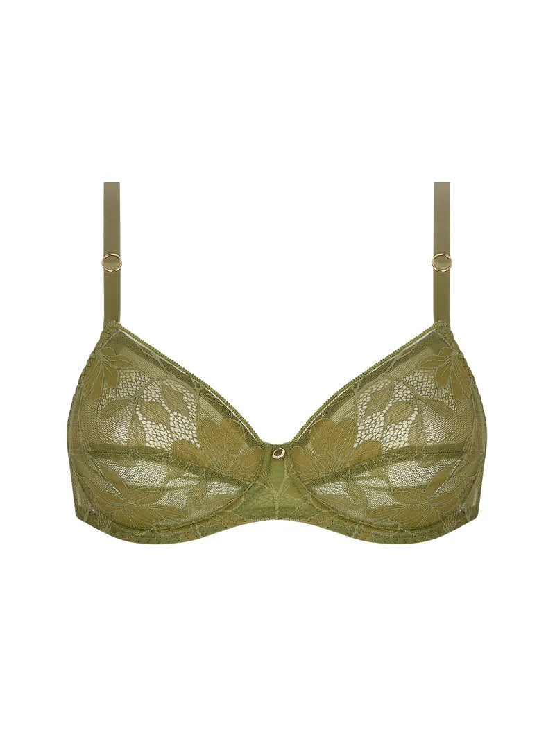 Antigel by Lise Charmel - Dentelle Rebelle Full Cup Bra Vert Mousse