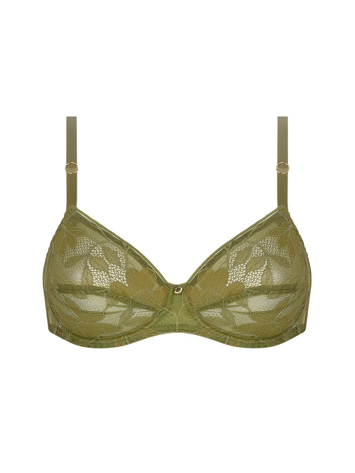 Antigel by Lise Charmel - Dentelle Rebelle Full Cup Bra Vert Mousse