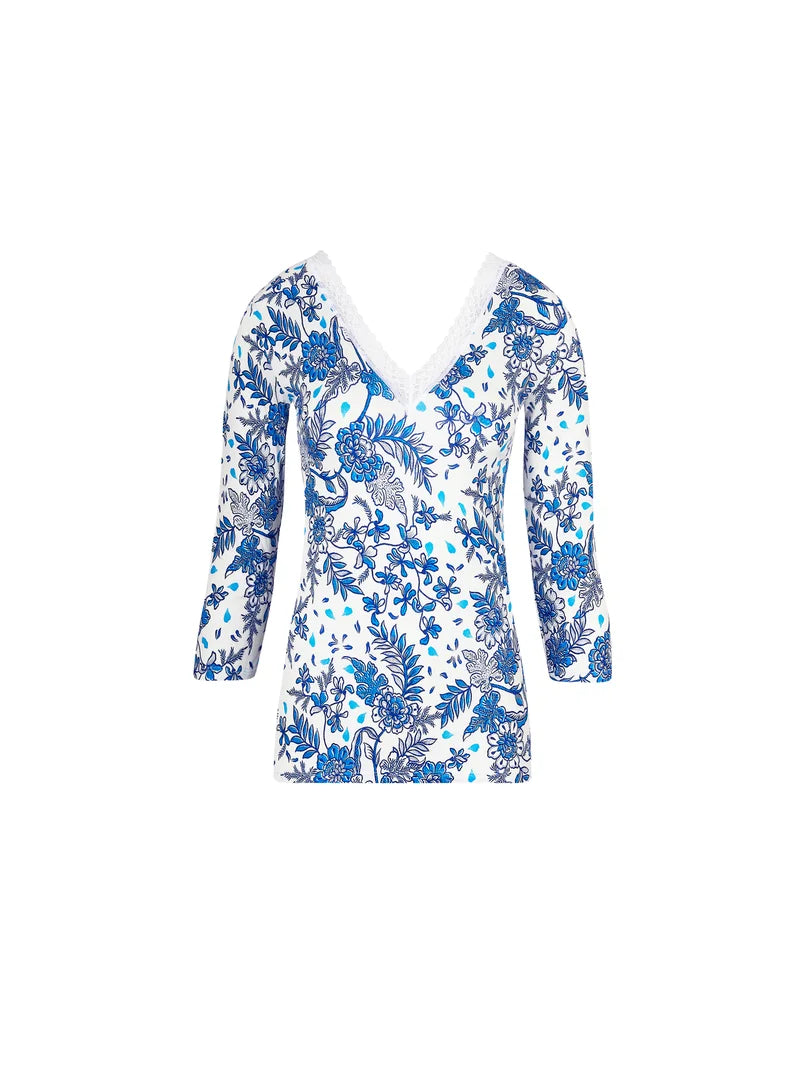 Antigel by Lise Charmel - Patio Fraicheur Long Sleeved Top Bleu Azul