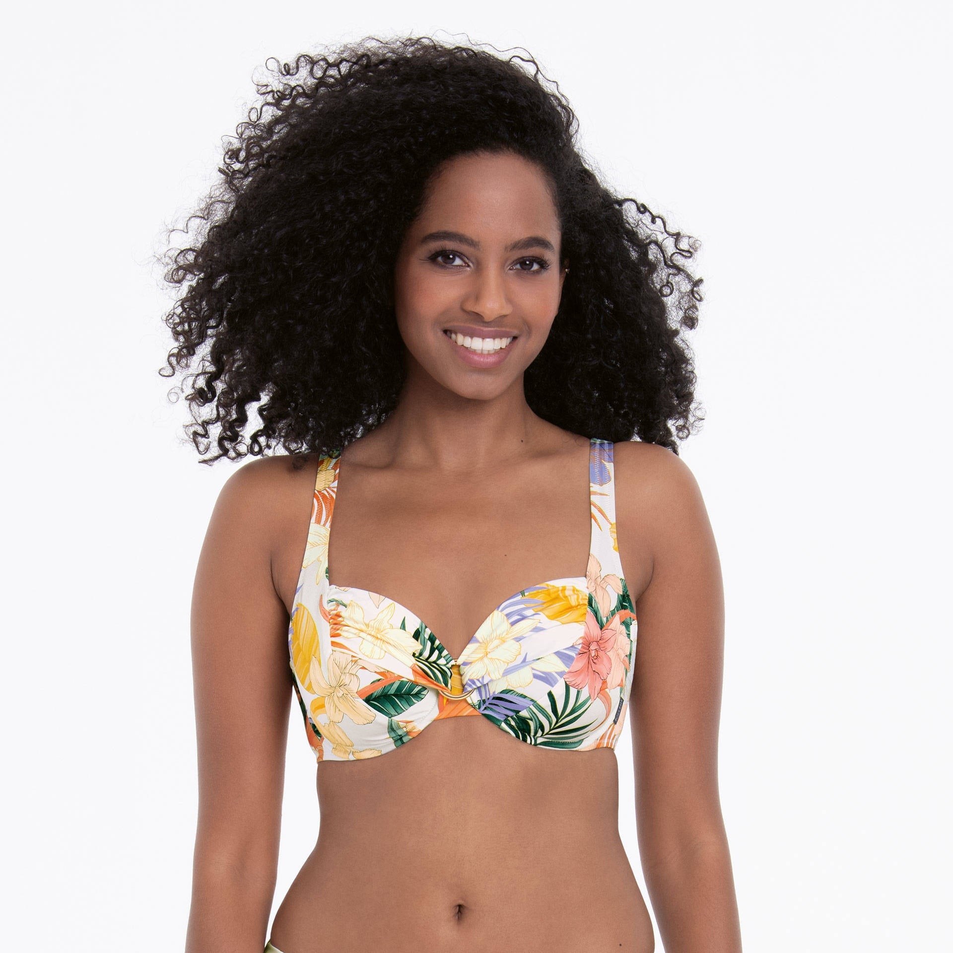 新品★Mbeaute Fairy pearl ruffle swimsuit Rosa Faia Swimwear Style Hermine Top Bikini Top - Pearl| Ouh La La UK