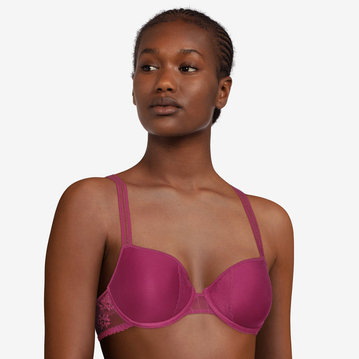 Passionata Maddie Half-Cup Memory Bra - Cranberry Half Cup Bra Passionata