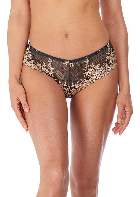 Wacoal - Embrace Lace Tanga Ebony / Shifting Sand Thong Wacoal