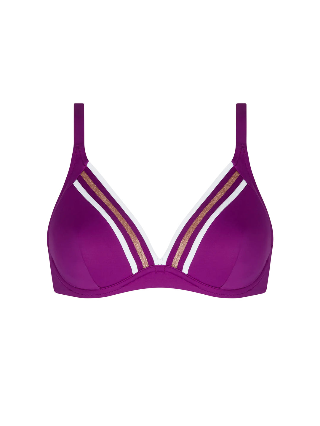 Lise Charmel Swimwear - Energie Nautique Underwired Triangle Cassis Gold