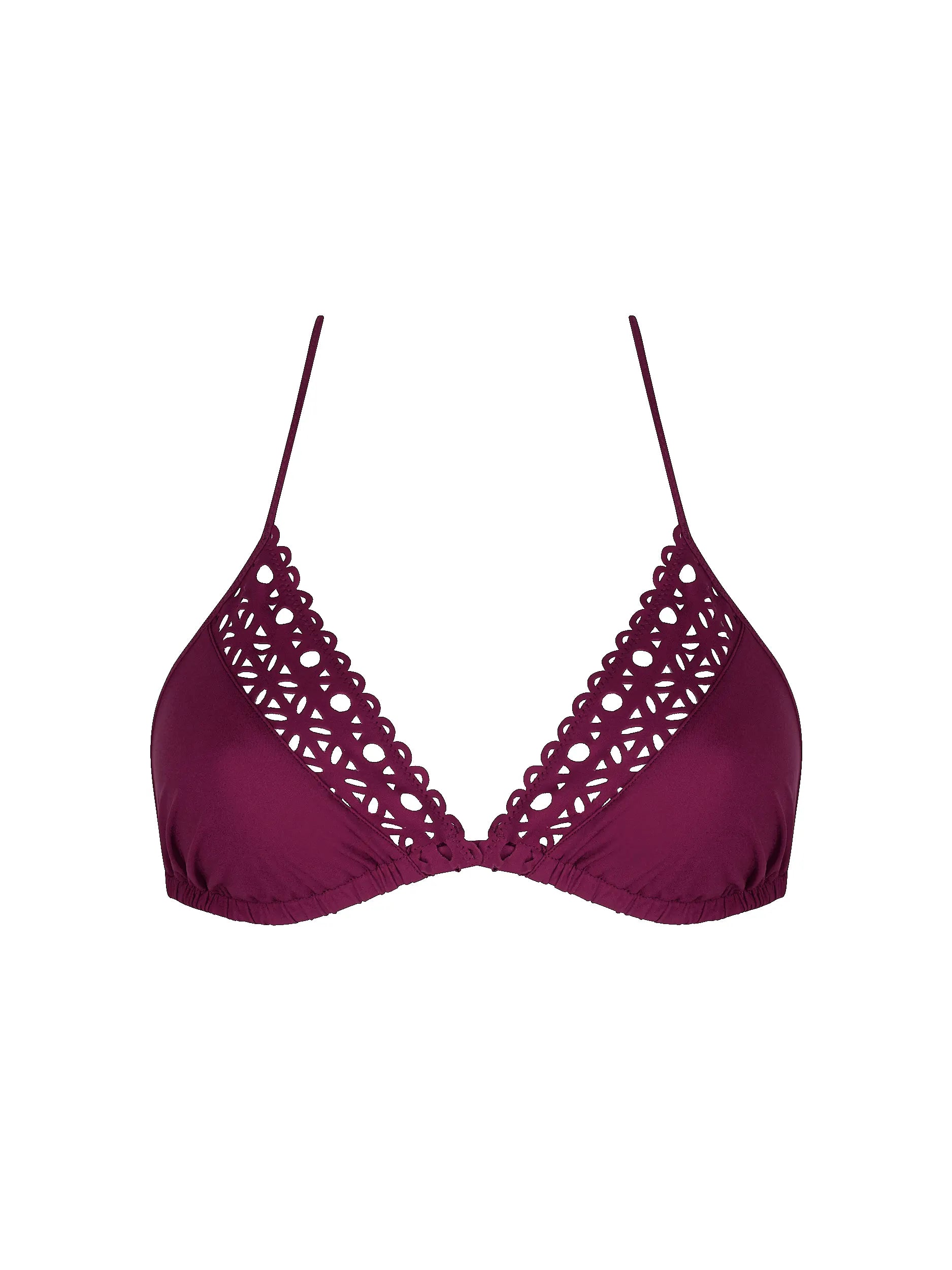 Lise Charmel Swimwear - Ajourage Couture Plunging Back Halter Swimsuit Ajourage Fuchsia main image 0