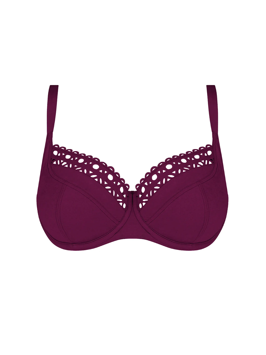 Lise Charmel Swimwear - Ajourage Couture Balconet Top Ajourage Prune