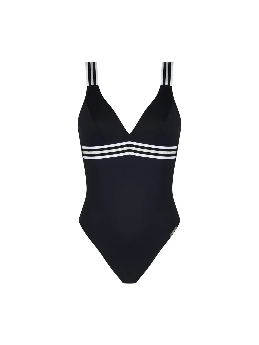 Lise Charmel Swimwear - Energie Nautique Wireless Swimsuit Noir Silver