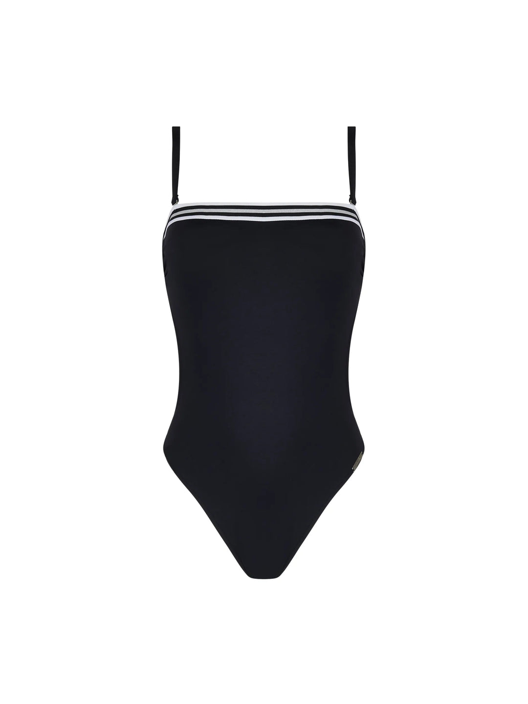 Lise Charmel Swimwear - Energie Nautique Soft Cup Strapless Swimsuit Noir Silver