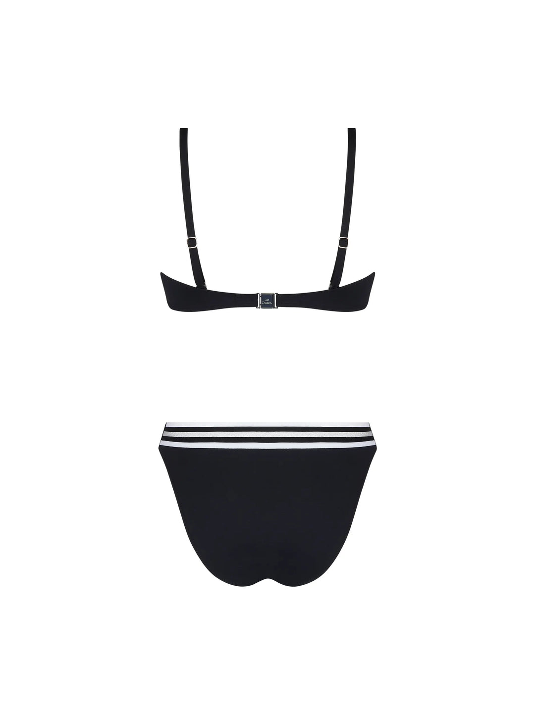 Lise Charmel Swimwear - Energie Nautique Soft Cup Strapless Swimsuit Noir Silver