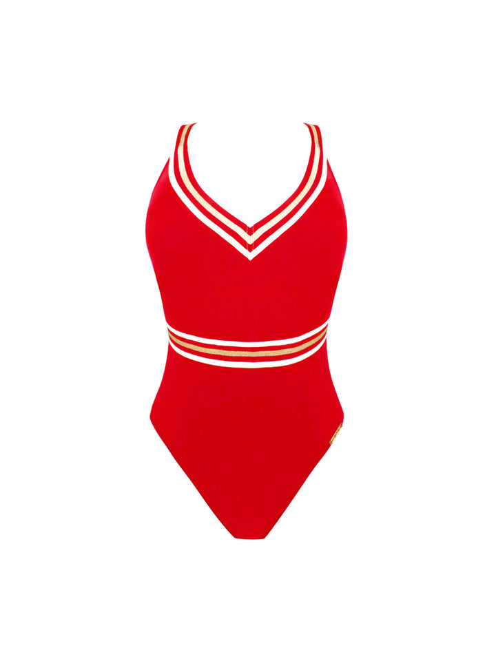 Lise Charmel Swimwear - Energie Nautique Non Wire Halter Swimsuit Flamme Nautique