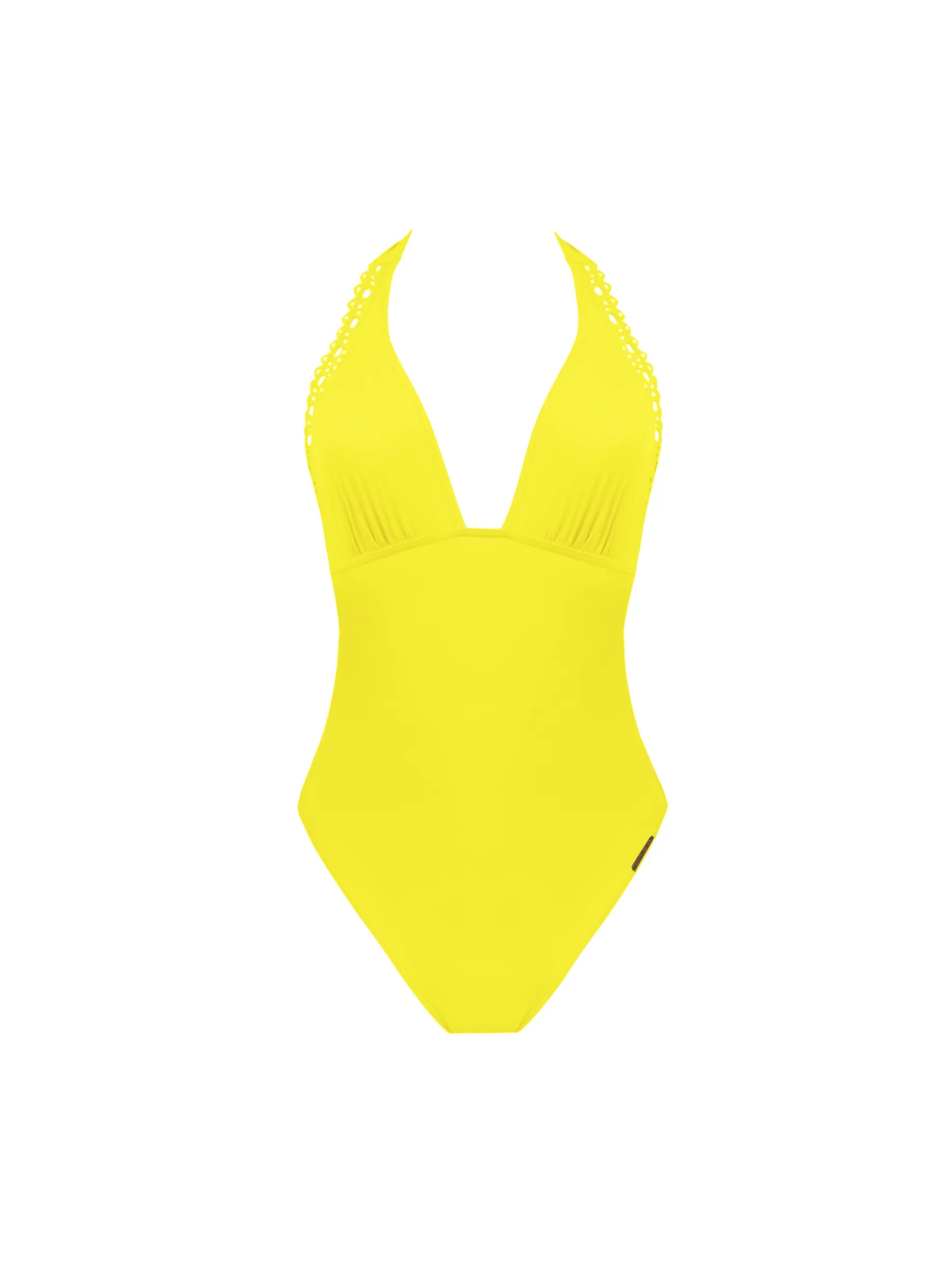 Antigel Swimwear by Lise Charmel - La Papoue Halter Underwired Bikini Top Jaune Papou main image 0