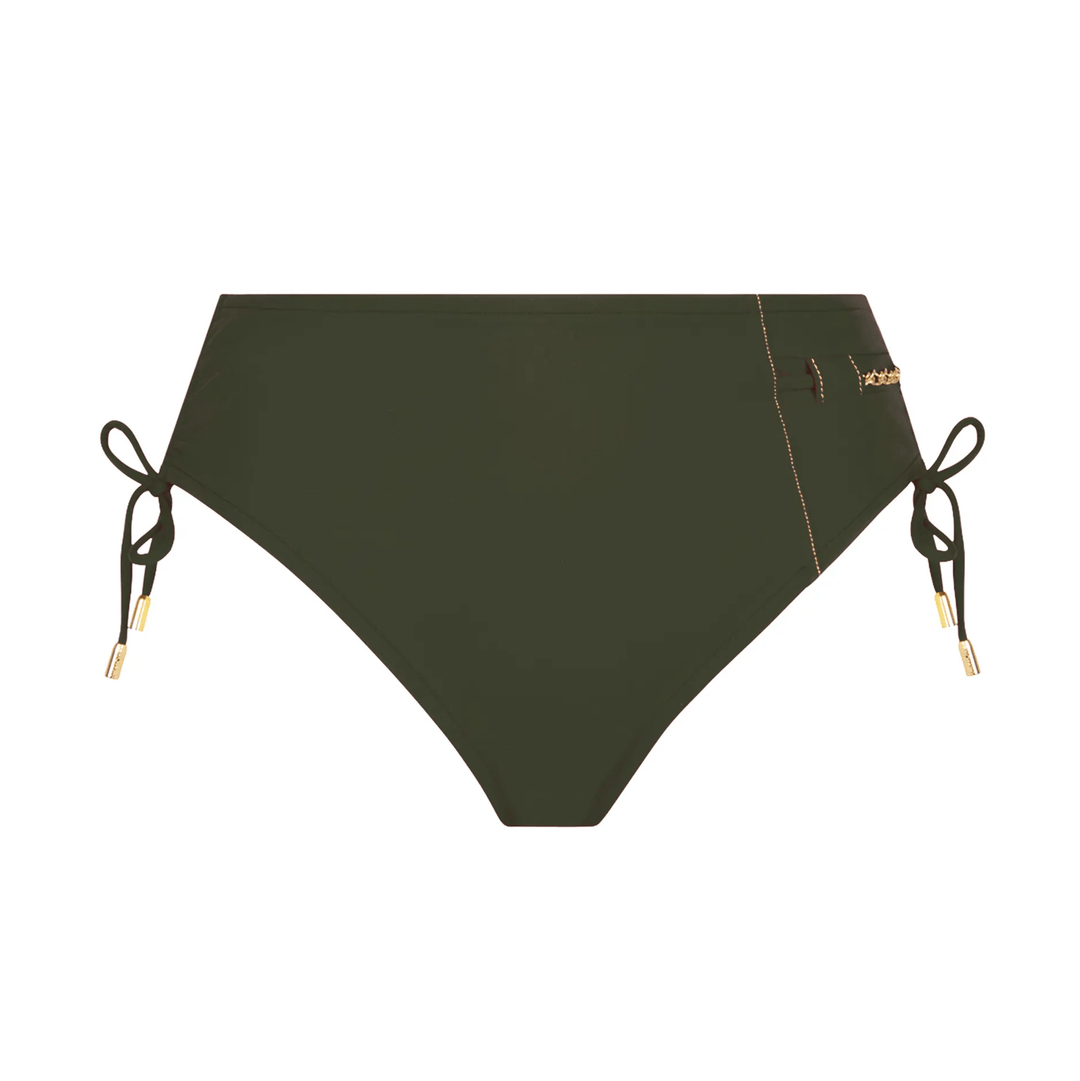 Lise Charmel Swimwear - D'Or Et De Chaines Bikini Classic With Ties Adjustable Kaki Or