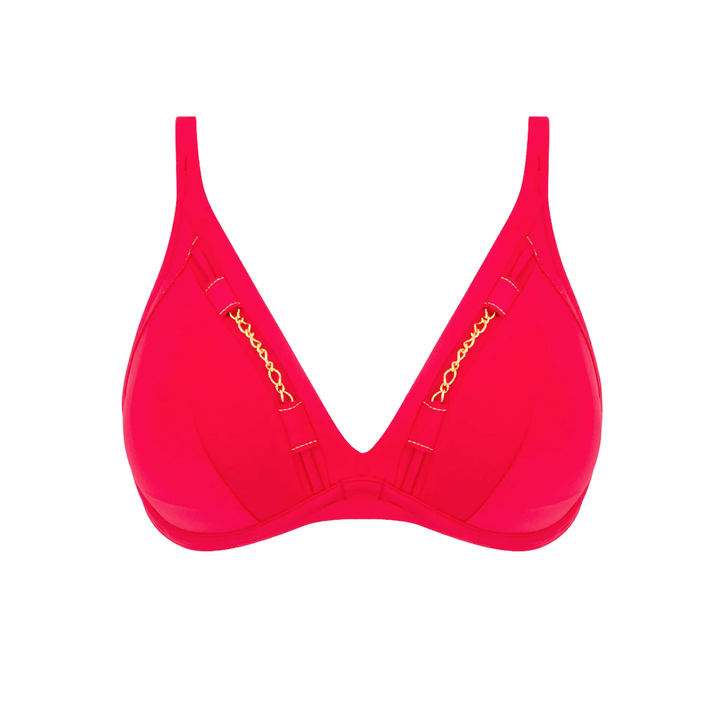 Lise Charmel Swimwear - D'Or Et De Chaines Triangle Contour Underwire Framboise Or