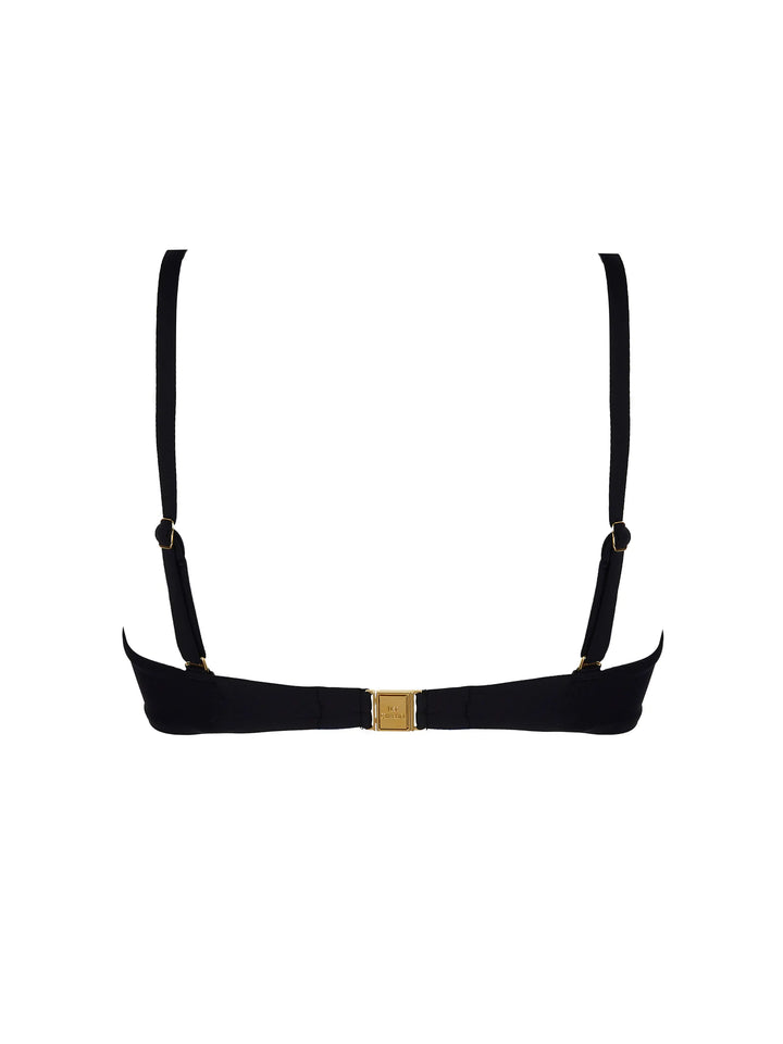 Lise Charmel Swimwear - Horizon Boreal Cropped Bustier Noir Boreal