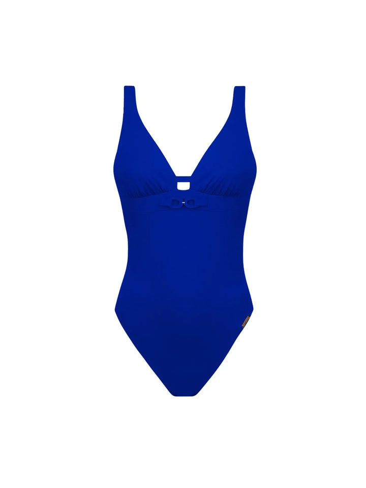 Lise Charmel Swimwear - Grace Infinie Wireless Low Back Swimsuit Bleu Infini