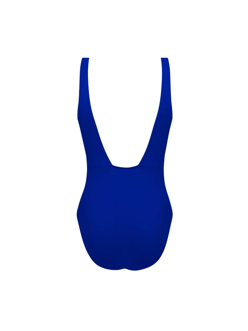 Lise Charmel Swimwear - Grace Infinie Wireless Low Back Swimsuit Bleu Infini