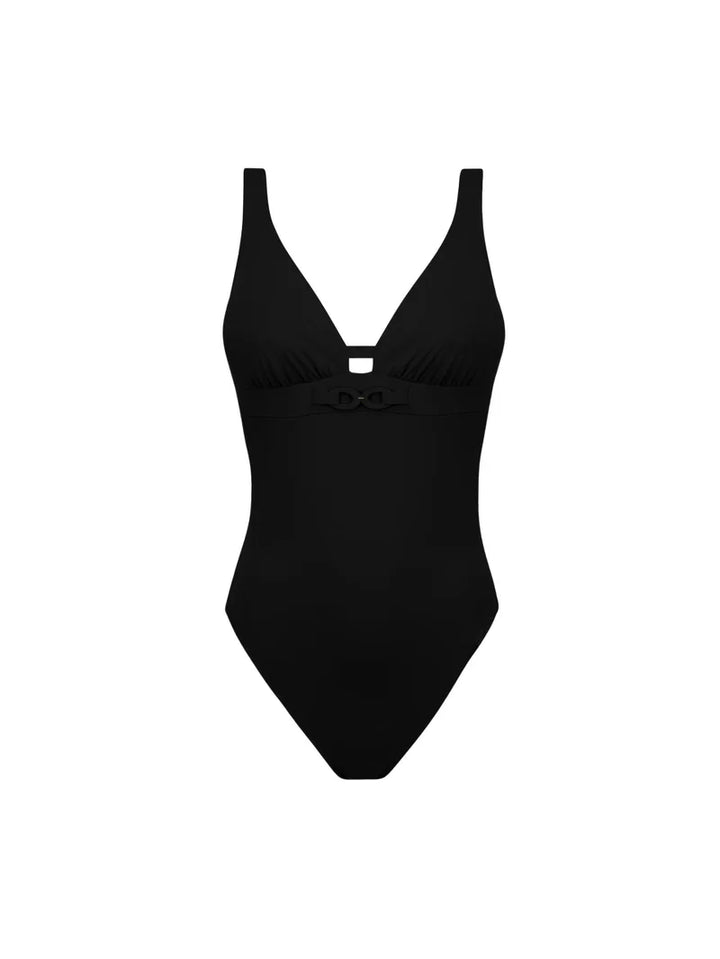 Lise Charmel Swimwear - Grace Infinie Wireless Low-Back Swimsuit Noir