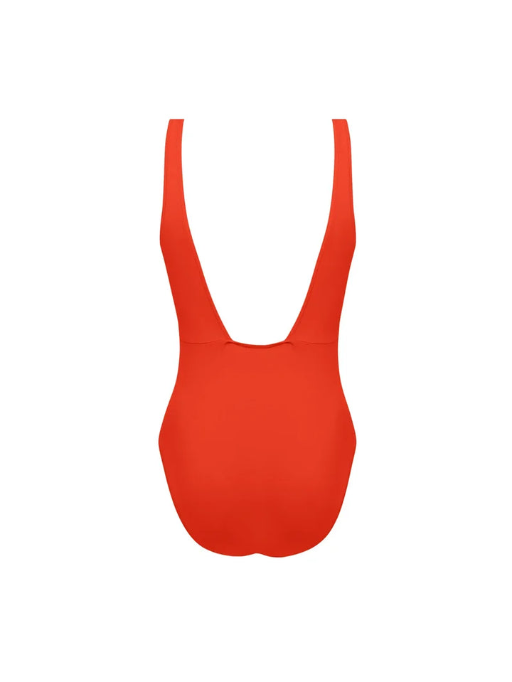 Lise Charmel Swimwear - Grace Infinie Wireless Low Back Swimsuit Orange Infini