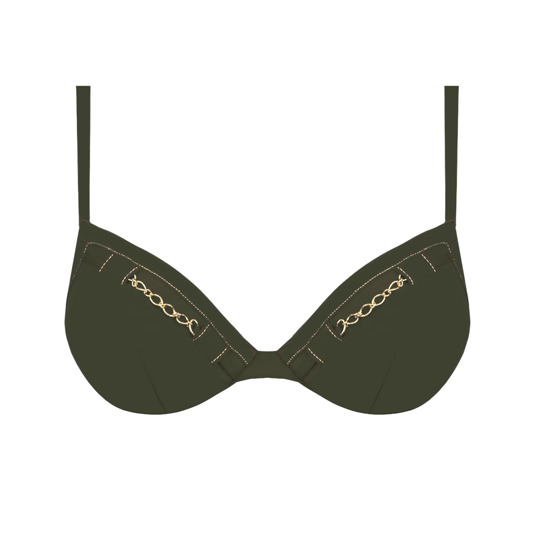 Lise Charmel Swimwear - D'Or Et De Chaines Progressive Padded Cup Kaki Or