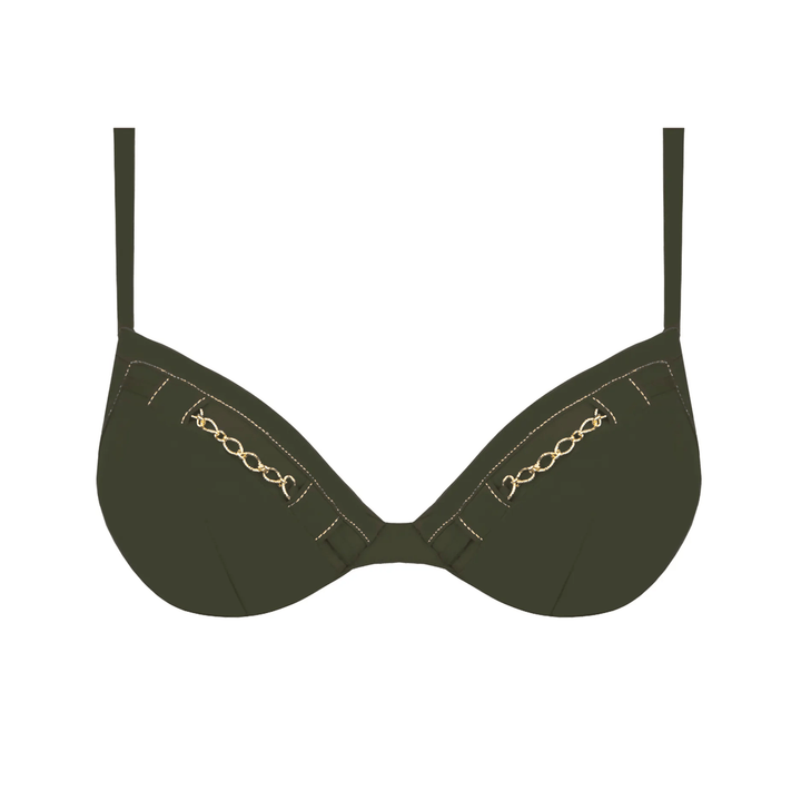 Lise Charmel Swimwear - D'Or Et De Chaines Progressive Padded Cup Kaki Or