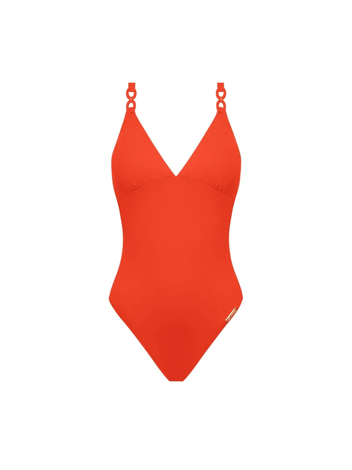 Lise Charmel Swimwear - Grace Infinie Wireless Swimsuit Orange Infini