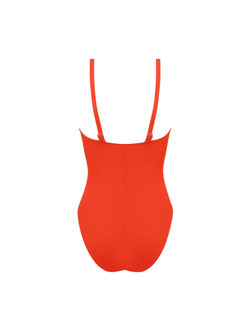 Lise Charmel Swimwear - Grace Infinie Wireless Swimsuit Orange Infini