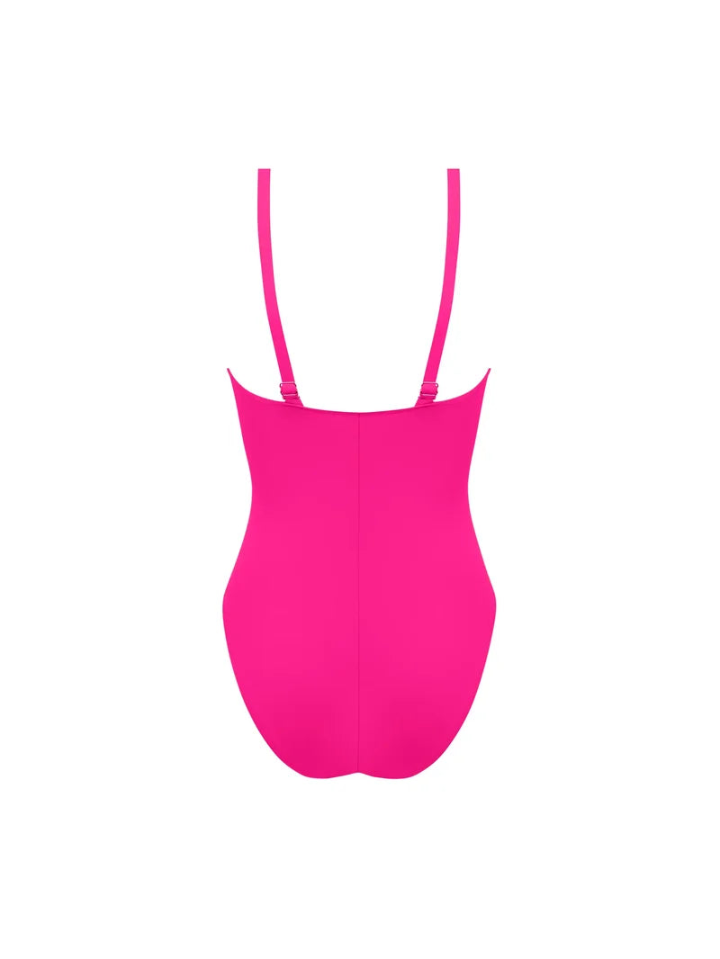 Lise Charmel Swimwear - Grace Infinie Wireless Swimsuit Tresses Fuschia