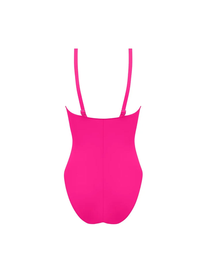 Lise Charmel Swimwear - Grace Infinie Wireless Swimsuit Tresses Fuschia