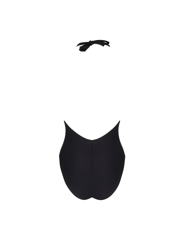 Lise Charmel Swimwear - Horizon Boreal Non-Wired Seduction Halter Swimsuit Noir Boreal