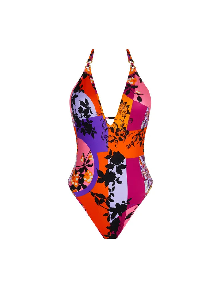 Lise Charmel Swimwear - Magie Sakura Wireless Seduction Halter Swimsuit Sakura Solaire