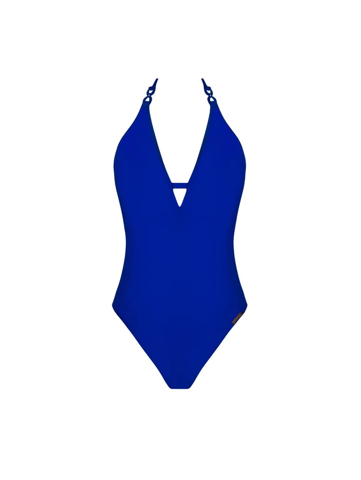 Lise Charmel Swimwear - Grace Infinie Plunging Back Swimsuit Bleu Infini
