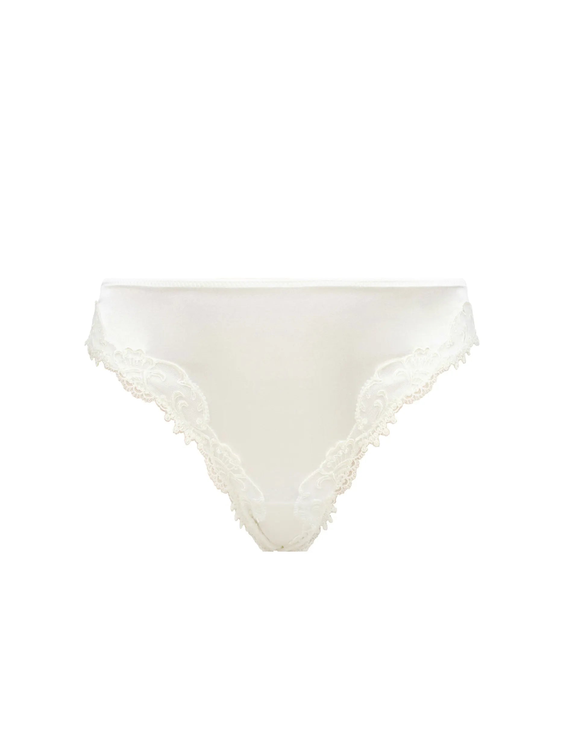 Lise Charmel（インポートランジェリー）B70　ホワイト　5320 Lise Charmel - Splendeur Soie Italian Brief Ecru Nacre | Ouh La La UK