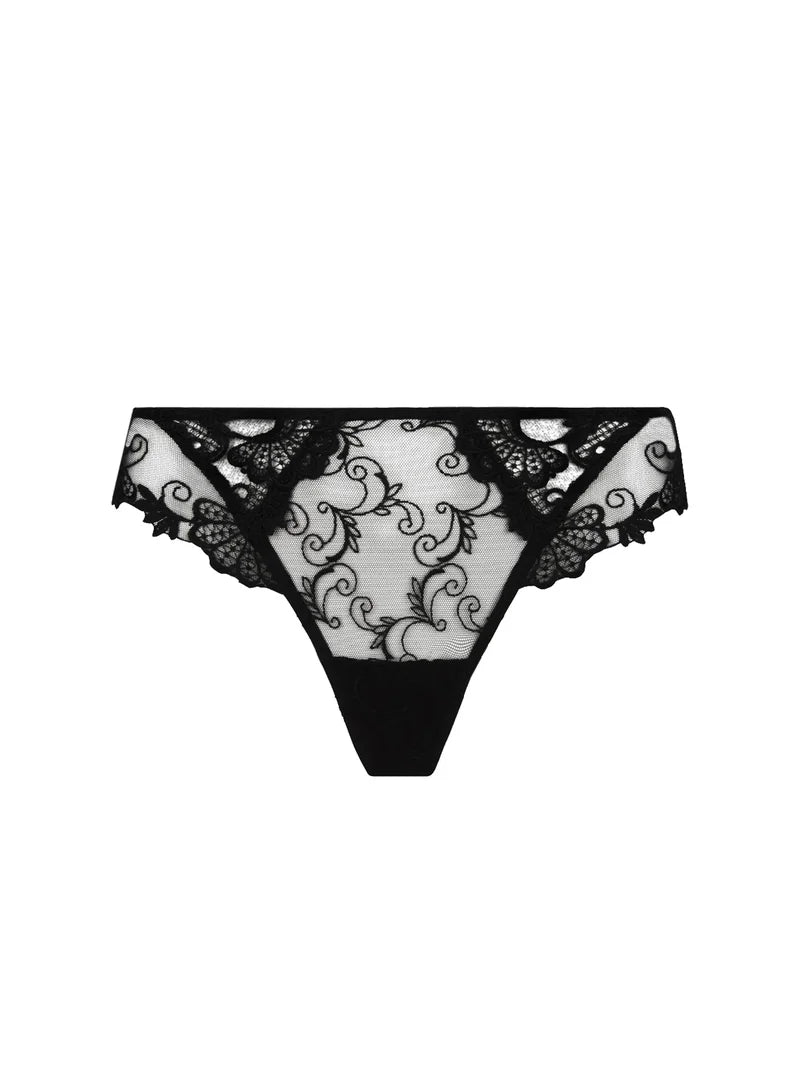 Lise Charmel - Dressing Floral Sexy Thong Plus Noir